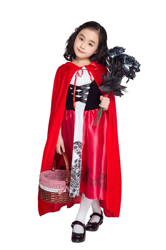 Children's Halloween Clothes Vampire Witch Little Red Riding Blouses