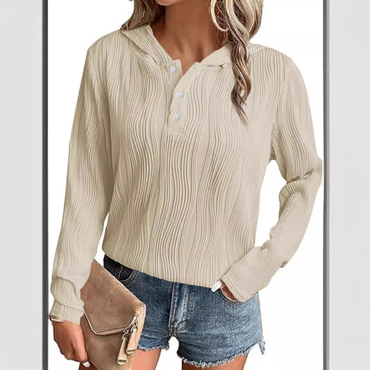 Beautiful Classic Solid Color Hooded Casual Sweaters