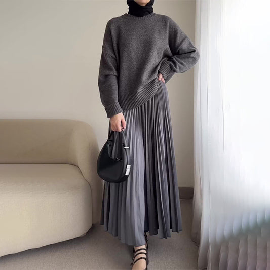 Knitted Fashionable Casual Loose Commuter Daily Sweaters