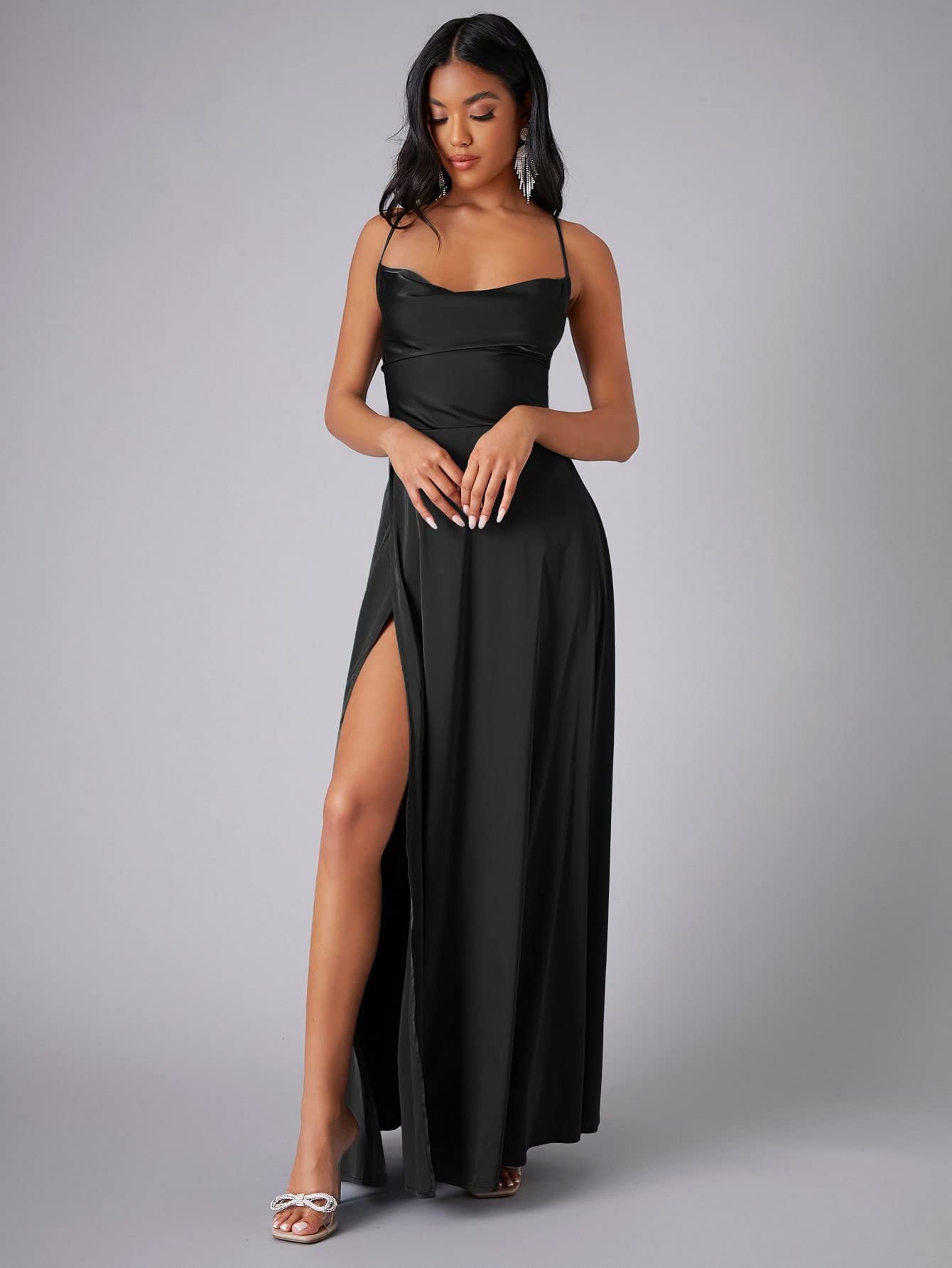 Women's Sexy Slimming Slim Fit Backless Sling Waist Dresses