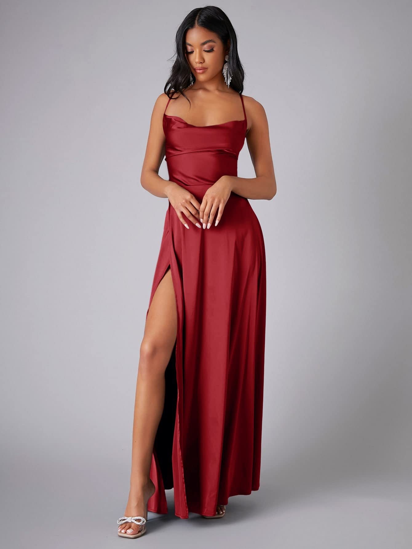 Women's Sexy Slimming Slim Fit Backless Sling Waist Dresses