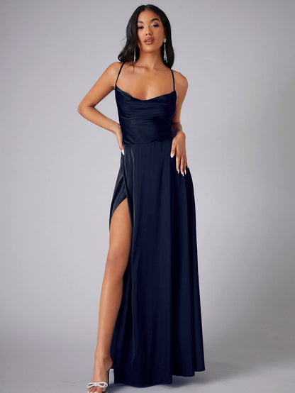 Women's Sexy Slimming Slim Fit Backless Sling Waist Dresses